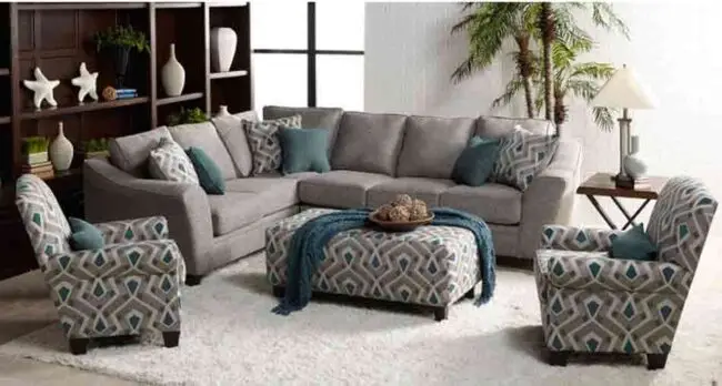 2PC PARADIGM QUARTZ FABRIC SECTIONAL - Image 2