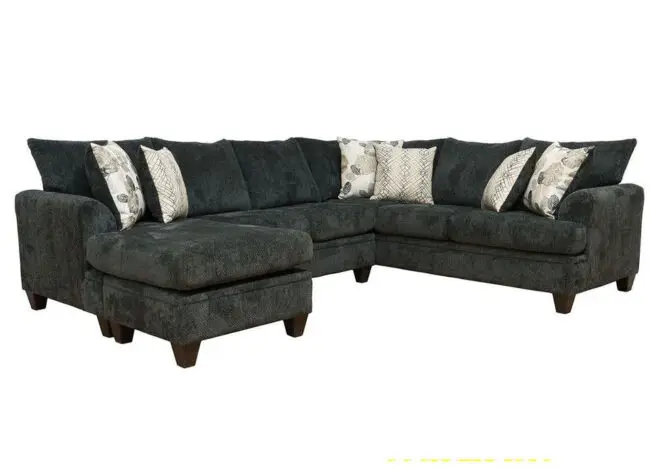 Chenille Fabric Sectional