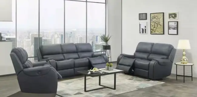 3PC FABRIC RECLINER SOFA SET