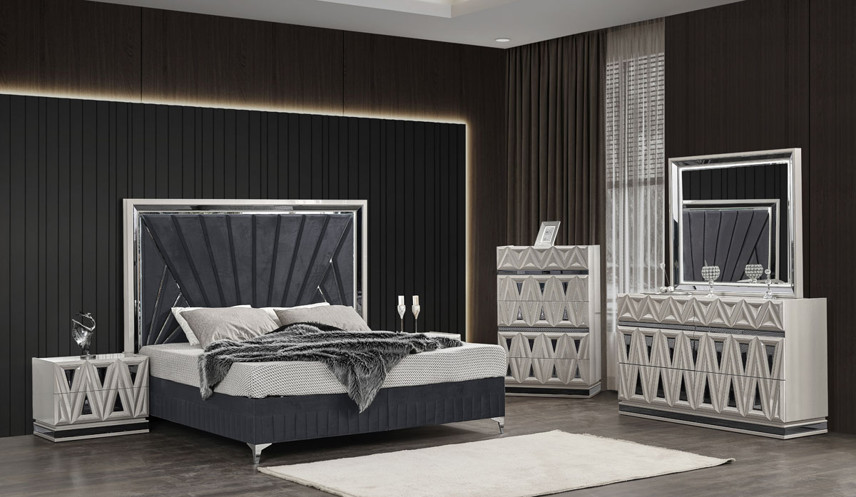 6PC QUEEN SIZE BEDROM SET
