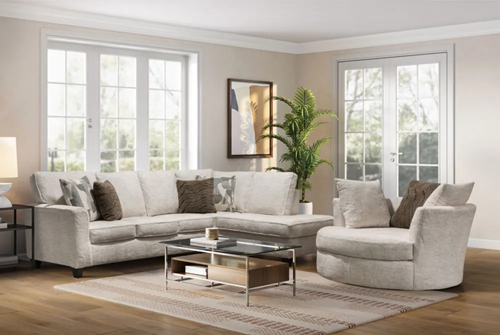 2PC Chenille fabric Sectional