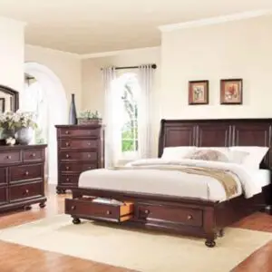 6PC QUEEN SIZE CHERRY BEDROOM SET