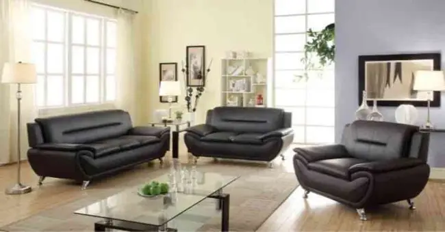 3 PC MODERN TWO TONE SOFA SET - Image 6