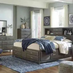 6PC Queen Size Storage Bedroom Set
