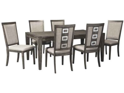 7PC Dining Table and 6 Chairs Set