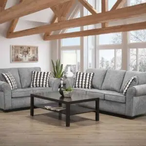 2PC CHENILLE FABRIC SOFA SET SALE