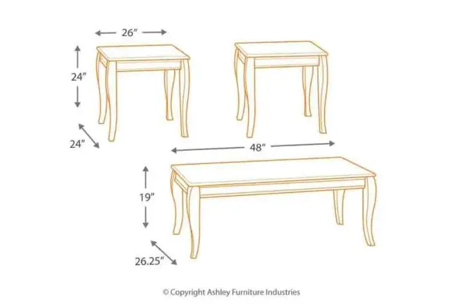 3PC Mattie Coffee Table Set - Image 3