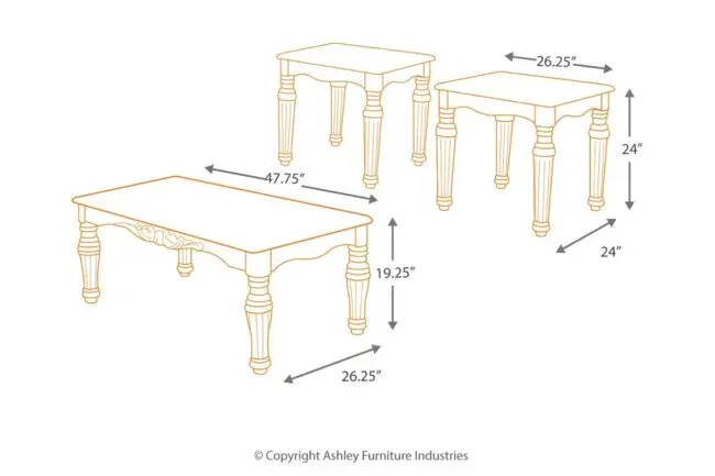 3Pc North Shore Coffee Table Set - Image 3