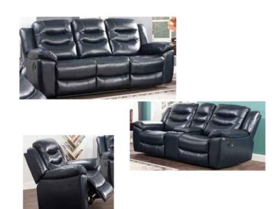 3PC Leather Gel Reclining Sofa set