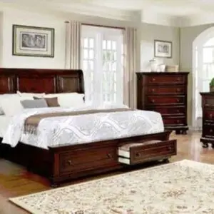 6PC QUEEN SIZE CHERRY BEDROOM SET