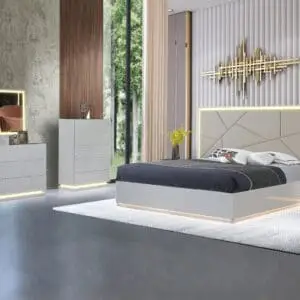 6PC TREAS QUEEN SIZE MODERN BEDROOM