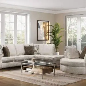 2PC Chenille fabric Sectional
