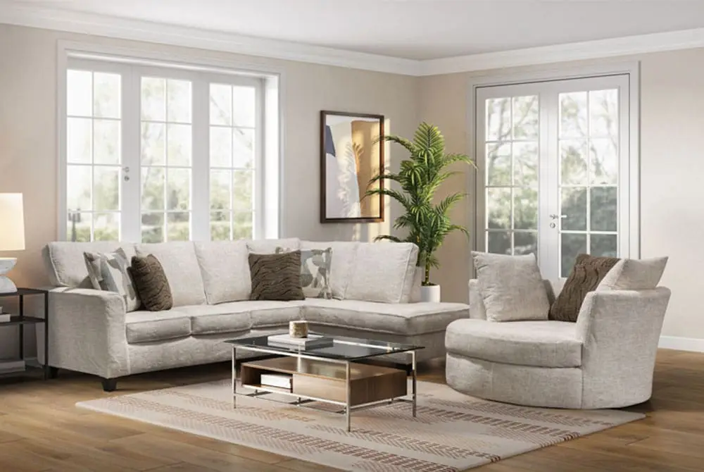 2PC Chenille fabric Sectional