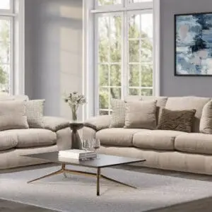 2PC Chenille Sofa And Loveseat