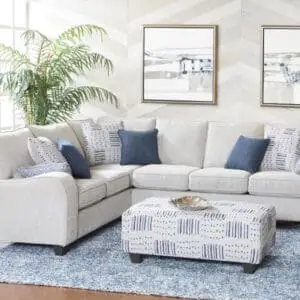 2PC Chenille Fabric Sectional