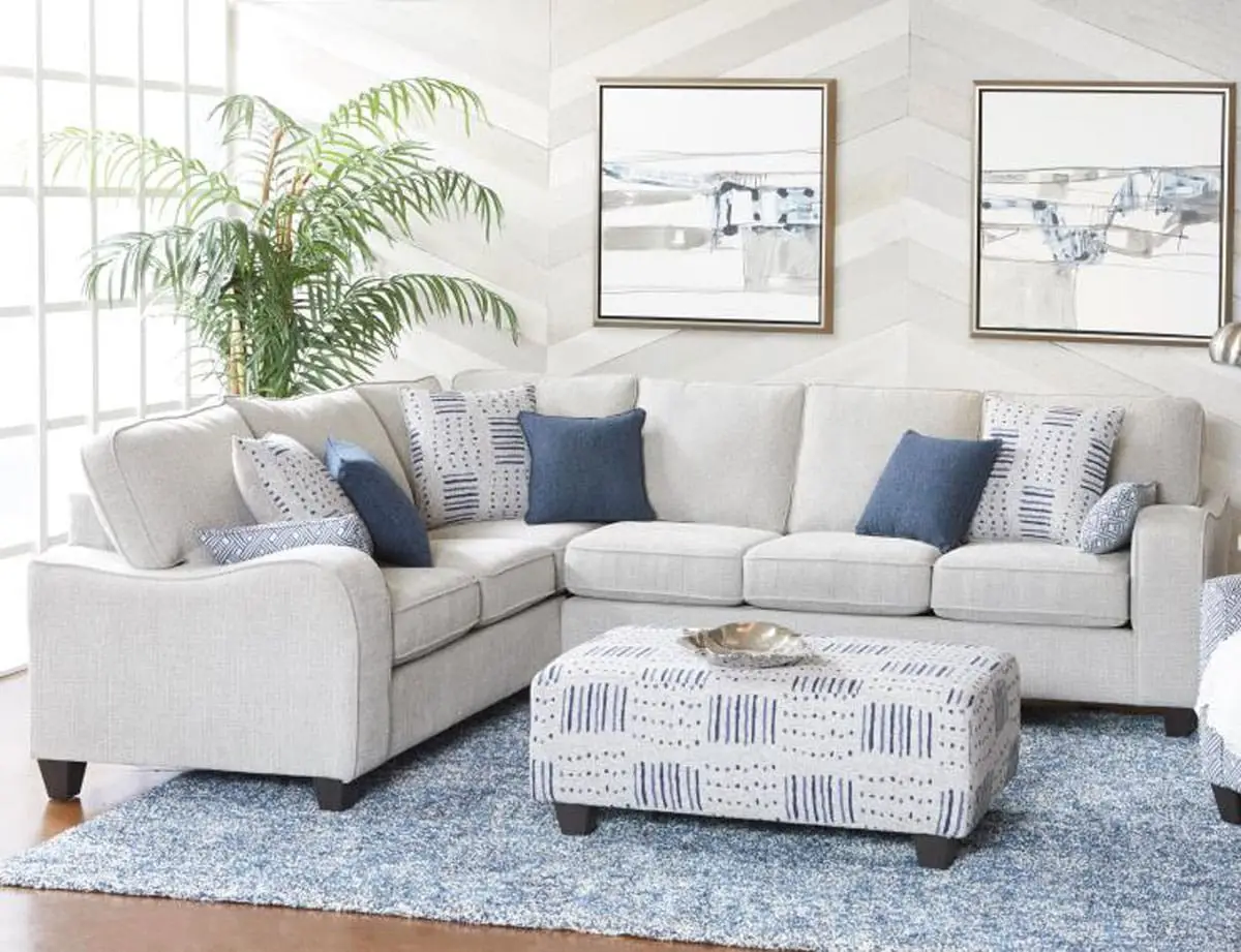 2PC Chenille Fabric Sectional