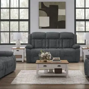 3PC Chenille Fabric Recliner Sofa Set