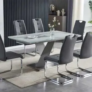 7PC Granite Dining Table Set